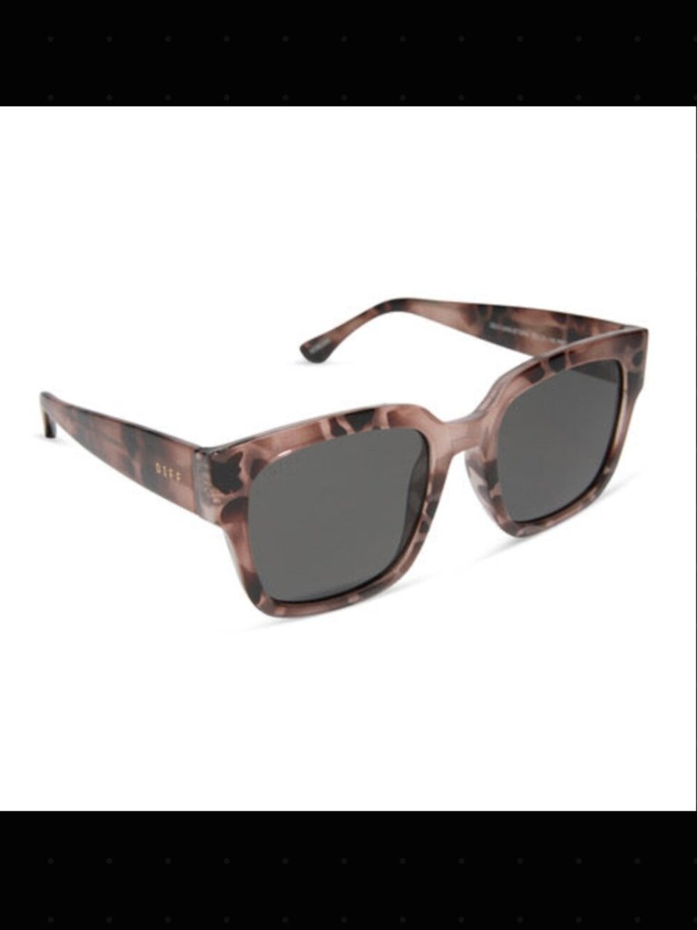 Diff Eyewear - Morgan Sunglasses - Blush Tortoise Grey